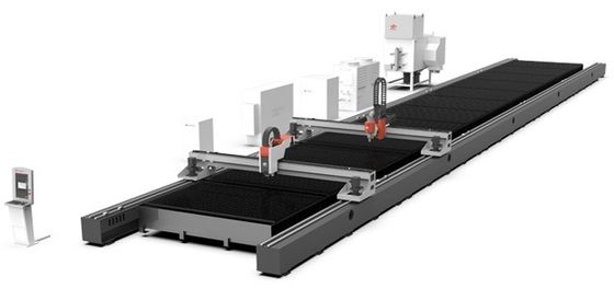 Erfahrene Montagetechnik und CNC-Laserschneidemaschine für große Schneidflächen