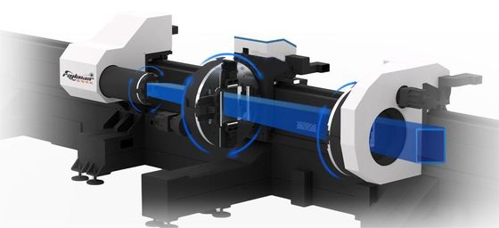 Rohrlaserschneidemaschine ohne Materialmüll und Steuerungssoftware FSCUT5000B