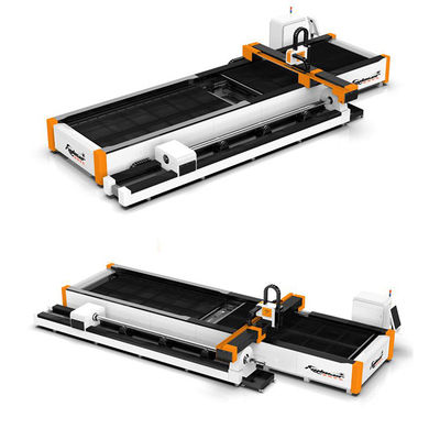 HIWIN Guiderail 2000w 3015 4 Achsenfaserlaserschneidemaschine für Stahlplatten und Rohre