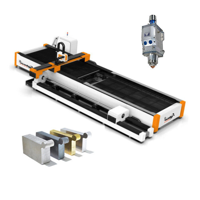 Lasermaschine zum Schneiden von Metallrohr- und Plattenfasern mit Drehachse Schneiddicke 0-30 mm